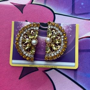 Betsey Johnson Lemon wedge earrings